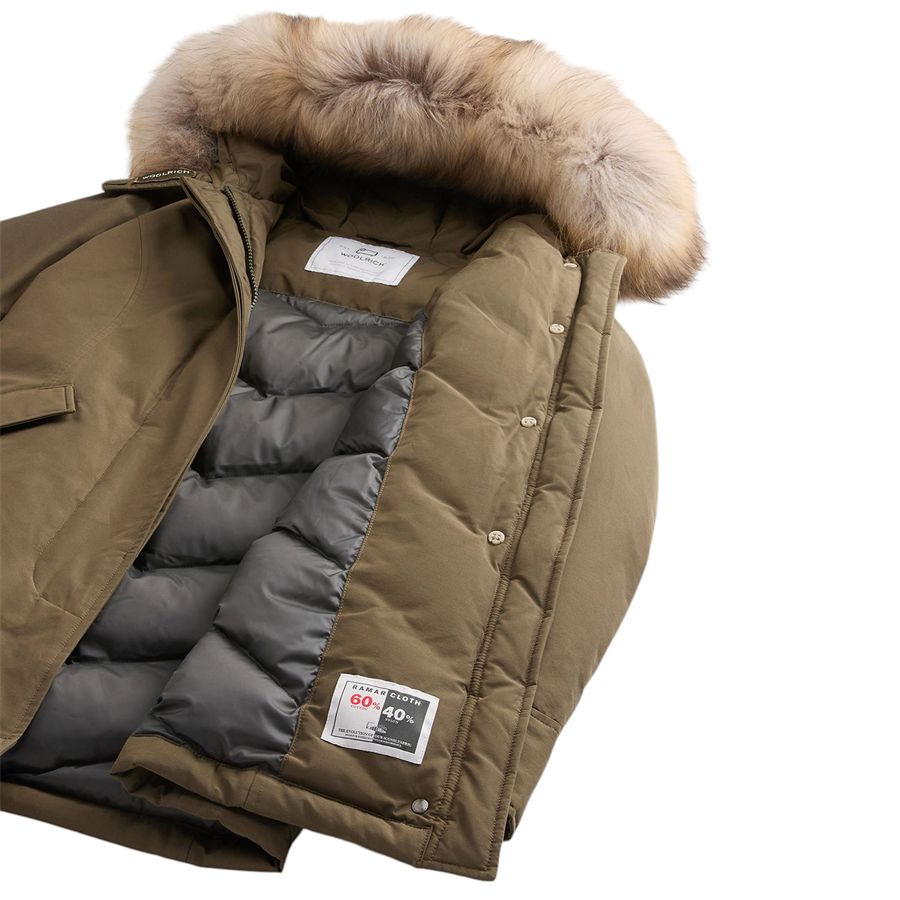 Arctic Parka in Ramar Cloth con pelliccia removibile Woolrich | CFWWOU0538DAG